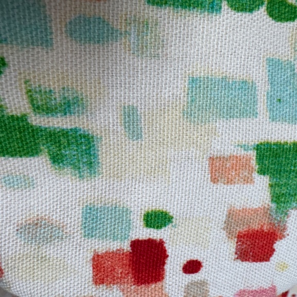 fabric 45"x53" WAVERLY INSPIRATIONS screen print multicolor abstract cotton - Picture 3 of 7